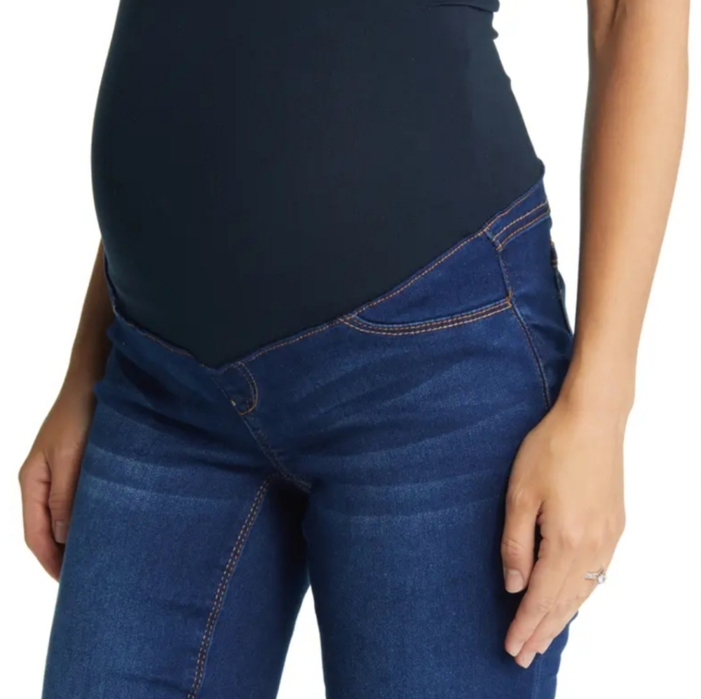 Women's Comfy Blue Maternity Jeans Size 28
